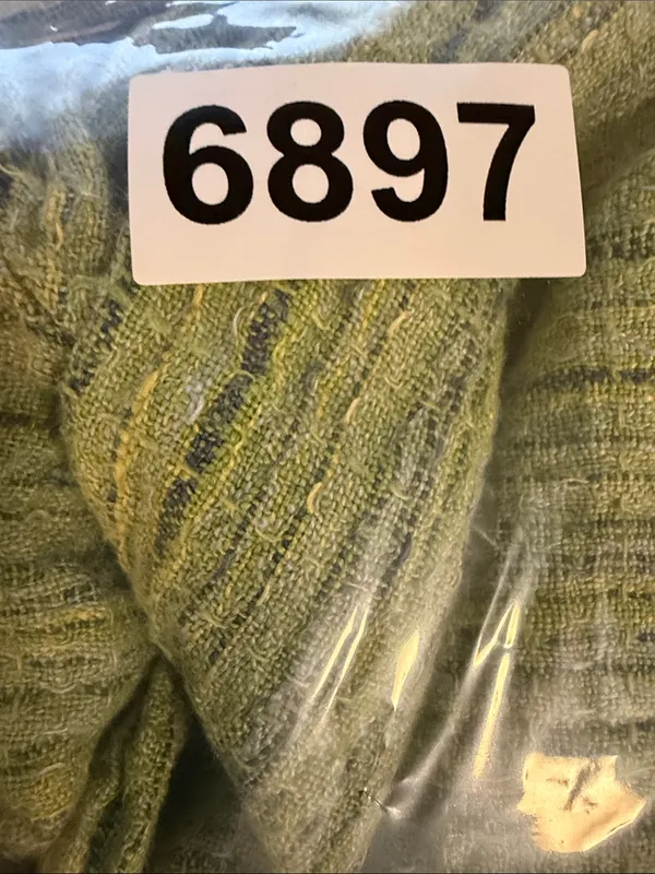 FLAX green linen striped pants Size Medium - Image 5