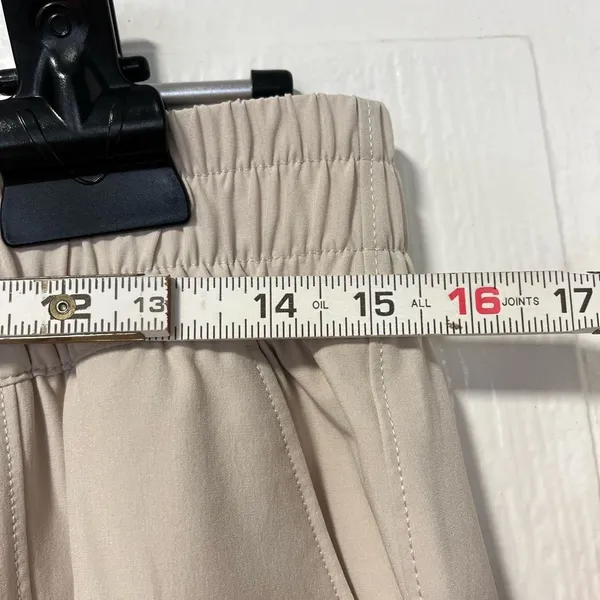 Abercrombie & Fitch Traveler Apres pant with jogger style bottom in cream L - Image 10
