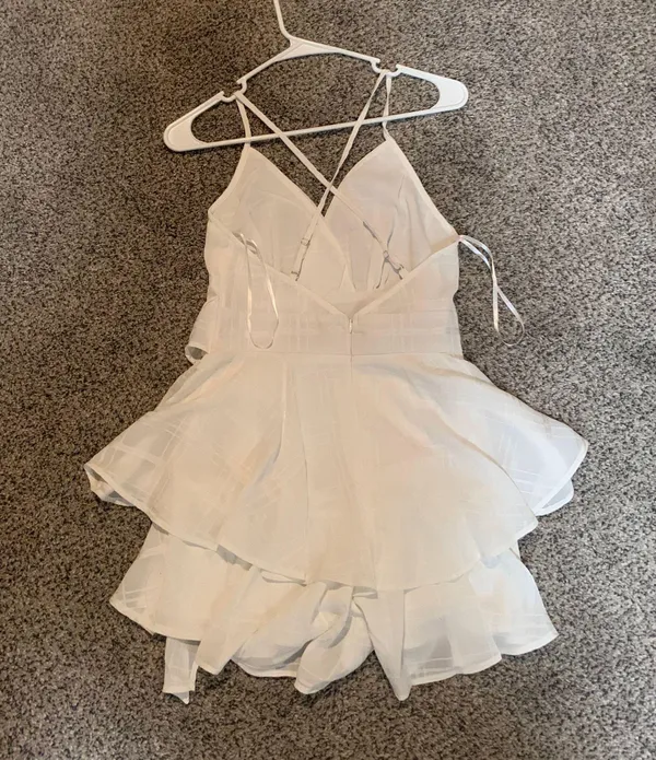 Pink Lily White  Romper - Image 3