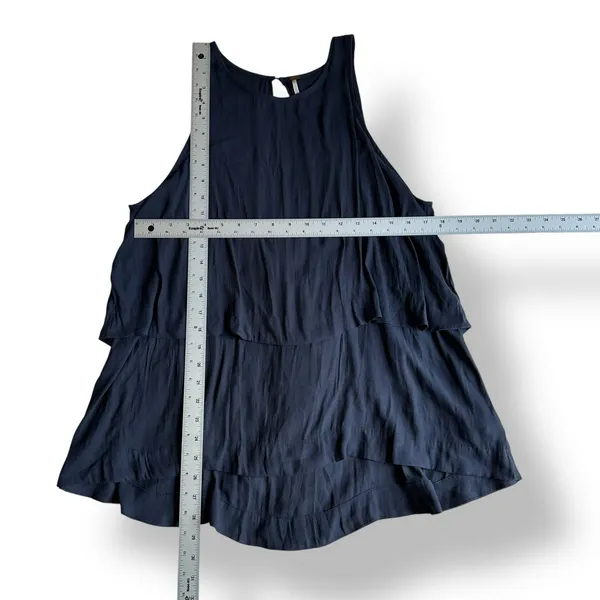 Free People Tank Layers in Love Tunic Top Womens Size M‎ Navy Blue Boho - Image 3