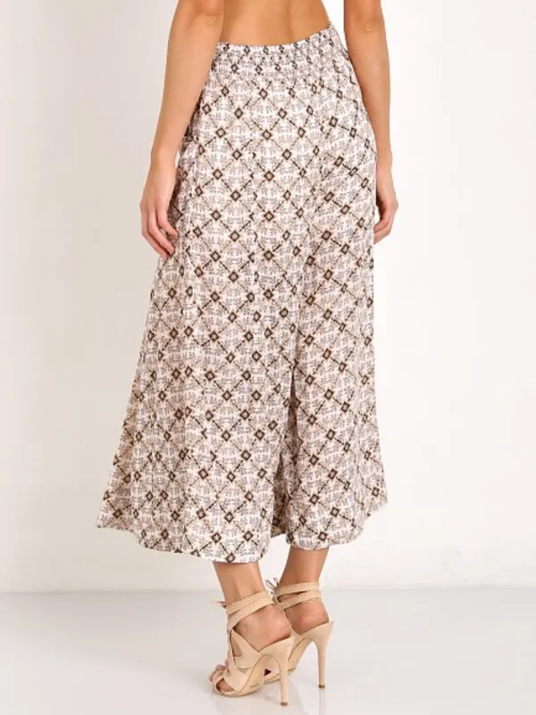 Free People Culottes | Ivory Combo Flowy Pants - Image 4