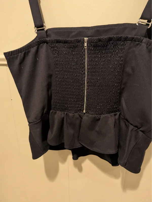 Frankly Black Peplum Top Size XXL - Image 12