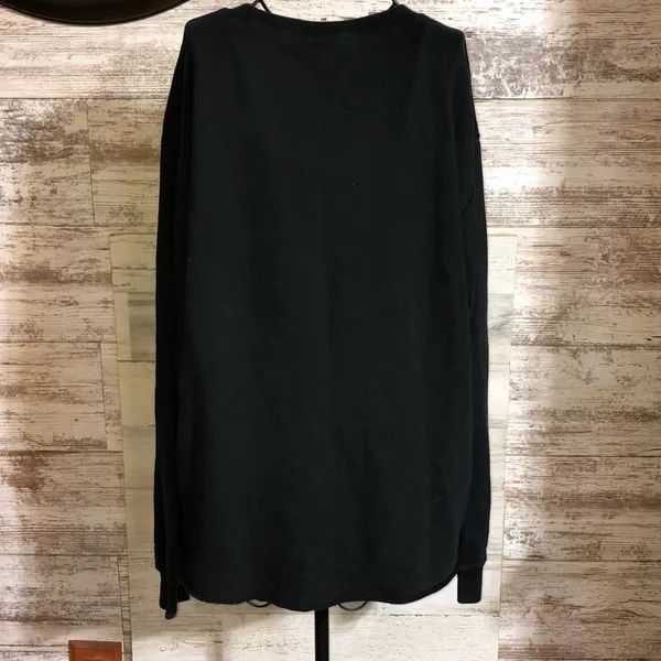 Pink Victoria's Secret sweatshirt crew neck top size medium black and white​ - Image 6
