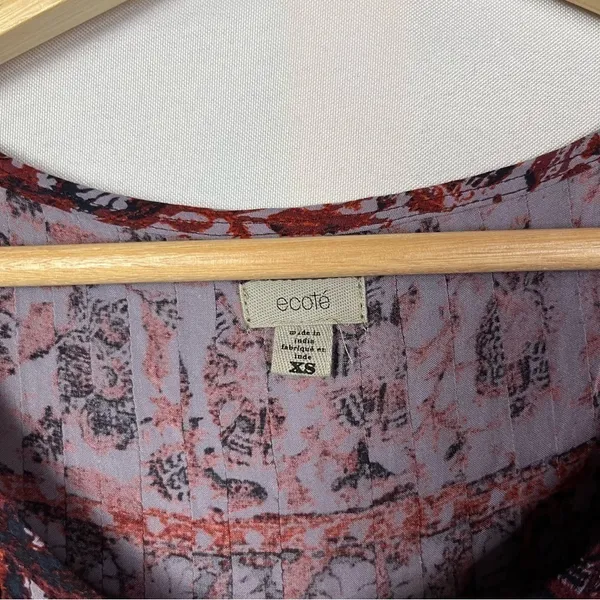 Urban‎ Outfitters UO Ecote Amethyst Ivory Pintucked Frock Mini Dress XS - Image 6