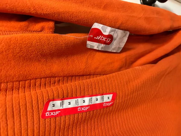 BSG Quarter Zip Orange Size M - Image 3