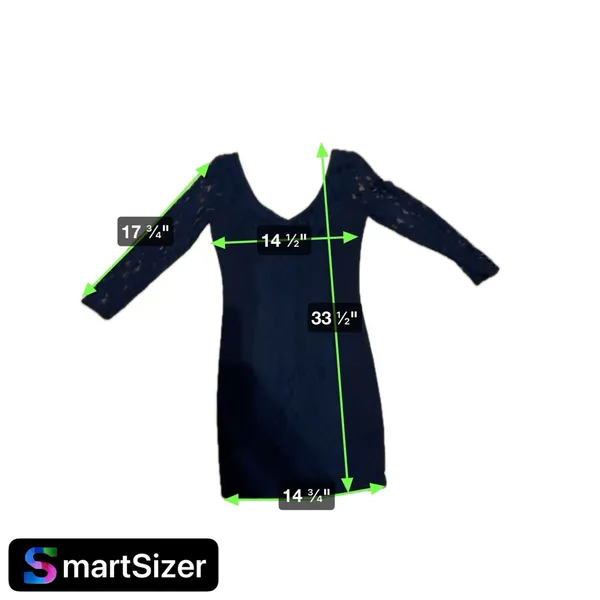 abercrombie and fitch dress Black‎ Dress Lace Sleeves Lace Panel small - Image 7