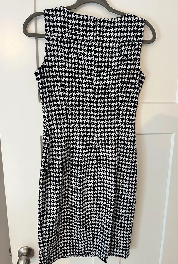 Calvin Klein Sheath Dress Houndstooth - Image 3