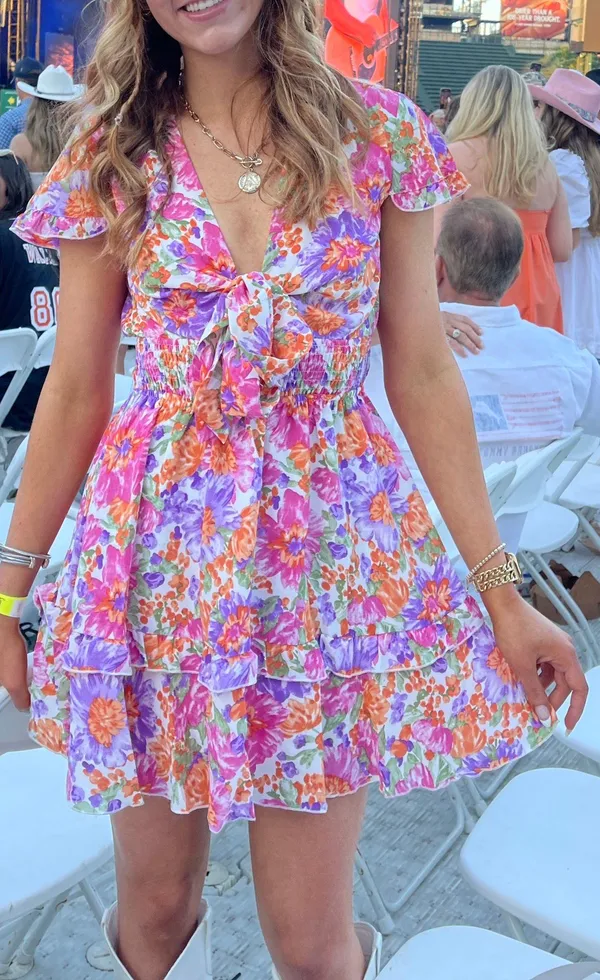 Summer A-Line Floral Sundress - Image 2
