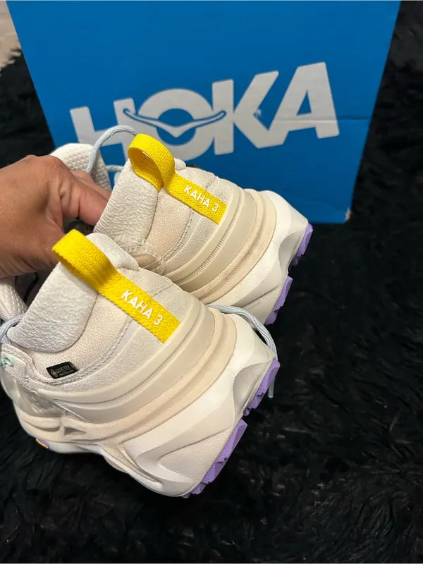 HOKA W Kaha 3 Low GTX cream hiking activewear shoes sneakers women’s 7 new - Image 5