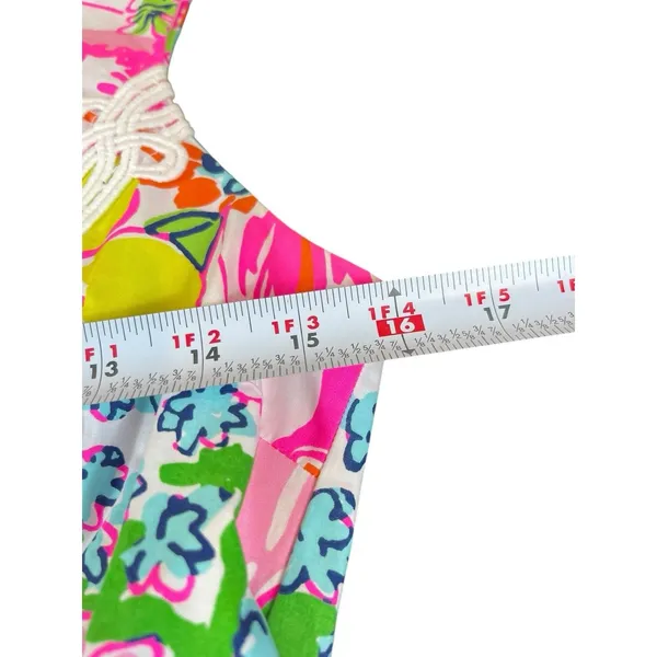 Lilly Pulitzer X Target Nosey Posie 4 Dress Bright Floral Pink Green Shift - Image 12
