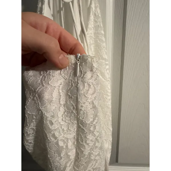Peppermayo Not for the Faint of Heart White Lace Mini Dress Size 2 - Image 6