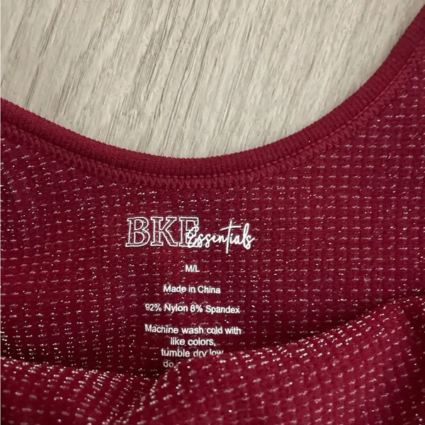 Bke Red Sleeveless Knit Top - Image 2