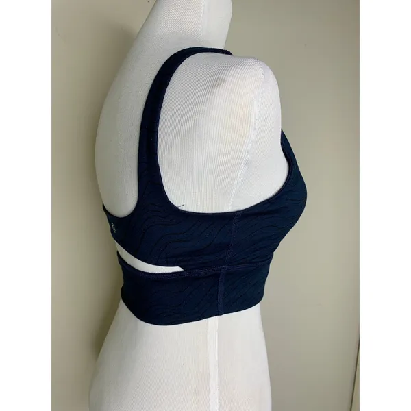 Vimmia X Energy Wave Crop Top Sz Large Blue Black - Image 4
