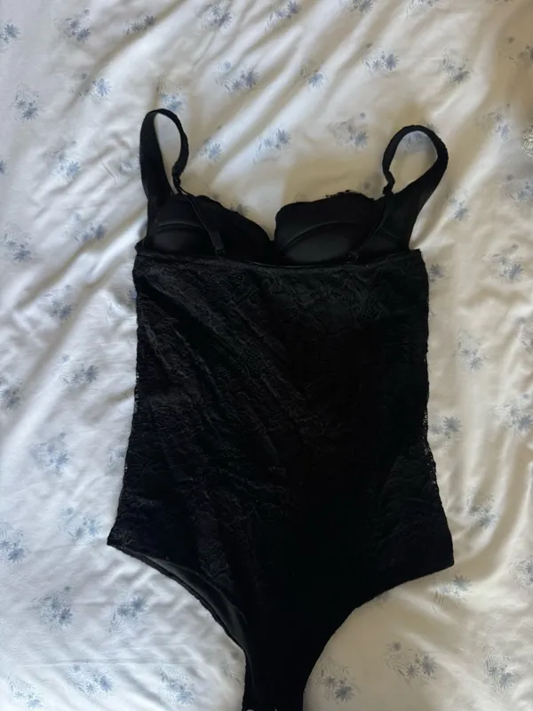 Black lace body suit Size M - Image 2