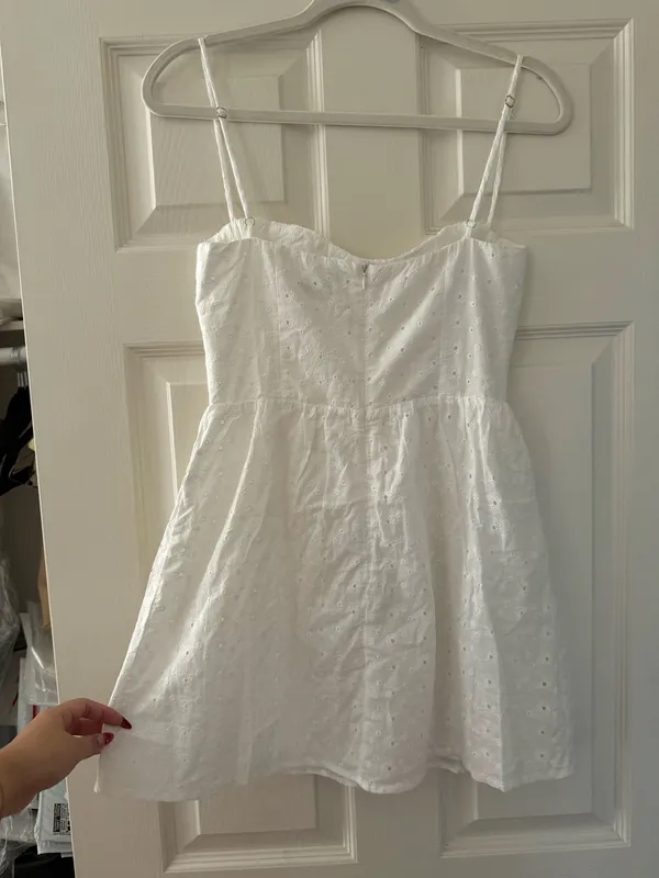 Princess Polly Mckilah Mini Dress White Floral Eyelet - Image 7