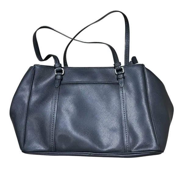 Coach | Vintage Black Peyton Leather Jordan Double-Zip Carryall Tote Purse Bag - Image 6