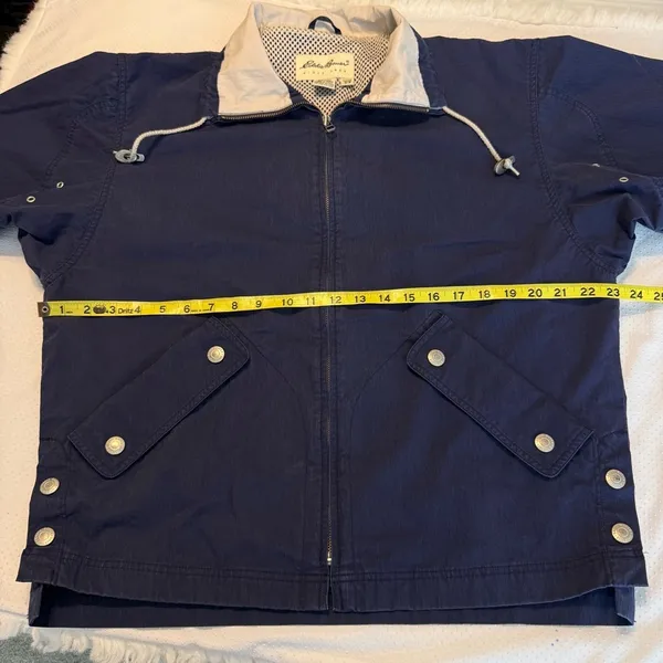 Vintage 90s Eddie Bauer Blue Zip Up Jacket Windbreaker Women’s Oversized Small - Image 7