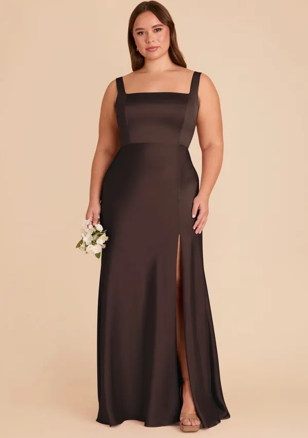 Birdy Grey Matte Satin Espresso Dress - Image 3