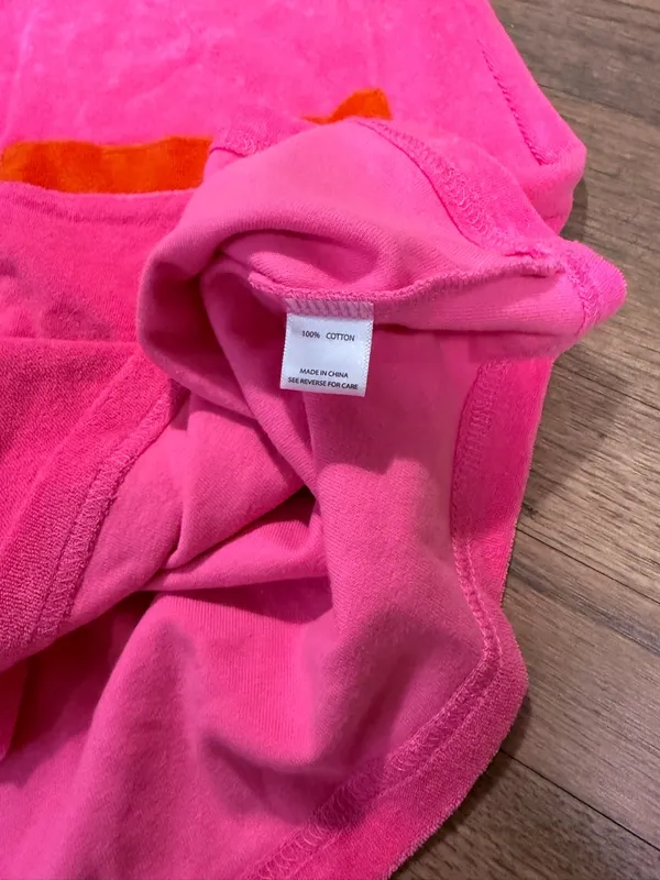 Tuckernuck Pink Terry Tank with Orange Trim and Front Buttons Dress: Size XXL - Image 5