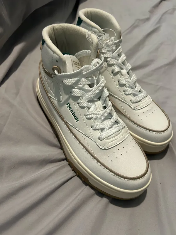 Reebok Women's Club C Double Geo Hi Heritage Sneaker - Image 8