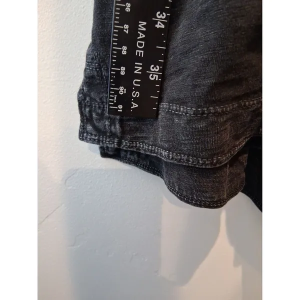 Daily Practice Anthropologie Malibu Creek Dress Cotton Ruffle Black measures Med - Image 7