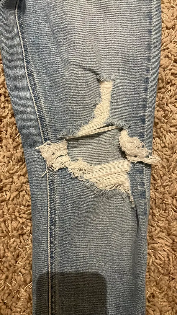Just Black Denim Blue Jeans Ripped - Image 5