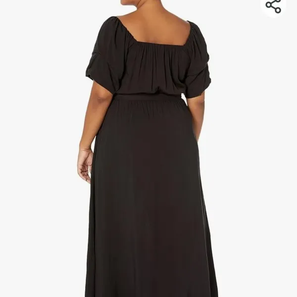 City Chic Women's Plus Size Tropical Tie Waist Maxi Dress Puff Sleeve Small / 16 - Image 4