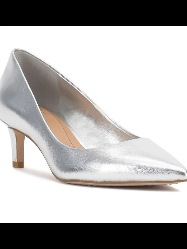 NEW Vince Camuto KEHLIA 2 in Silver Pointed Toe Heel Pumps size 7.5 retail $110 - Image 2