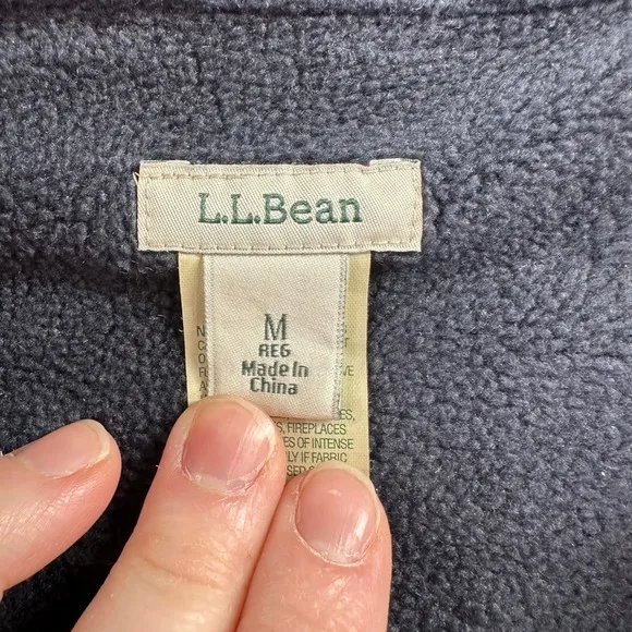 L.L. Bean Purple Plaid Fleece Lined Flannel Shirt Jacket Outdoor Cabincore‎ Cozy - Image 4