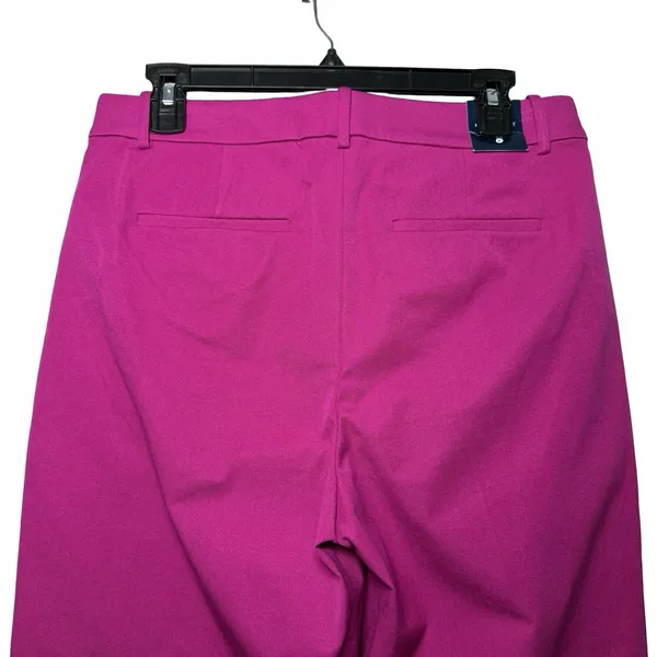 J.Crew‎ Kallie Pant Womens 8 Fuchsia Hot Pink Straight Ankle Career Stretch NWT - Image 5