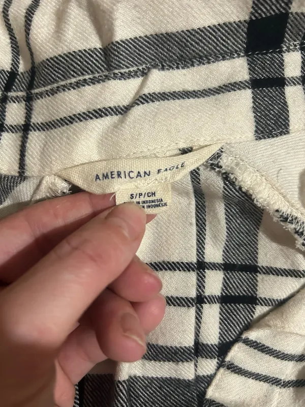 American Eagle Button Down Flannel Shirt - Image 2