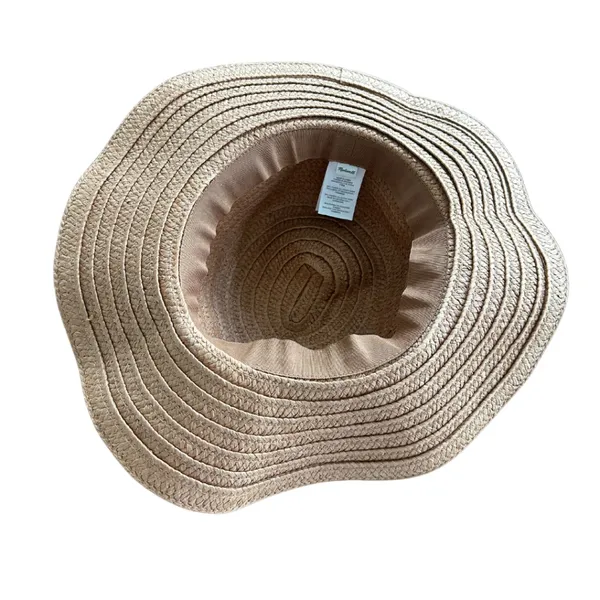 Madewell Braided Straw Sun Hat (With Cream Ribbon Band) - Image 4