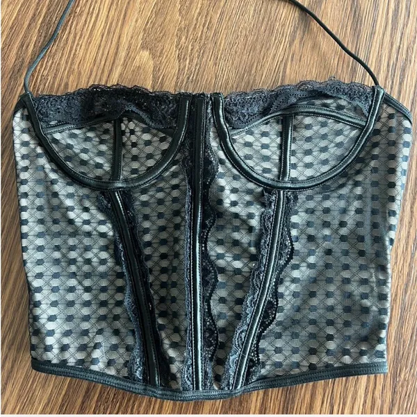 Corset top Black - Image 2