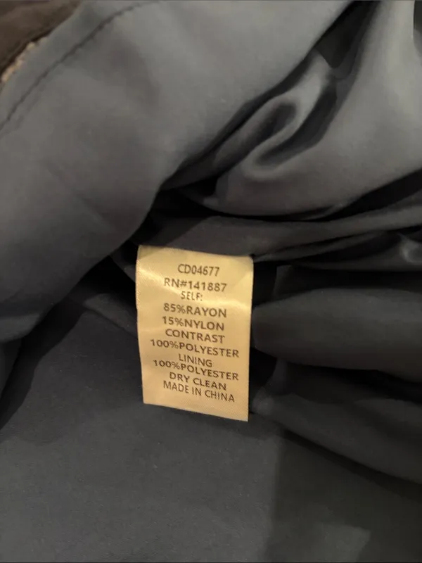 TCEC Navy Flutter Sleeve Dress Sz M - Image 7