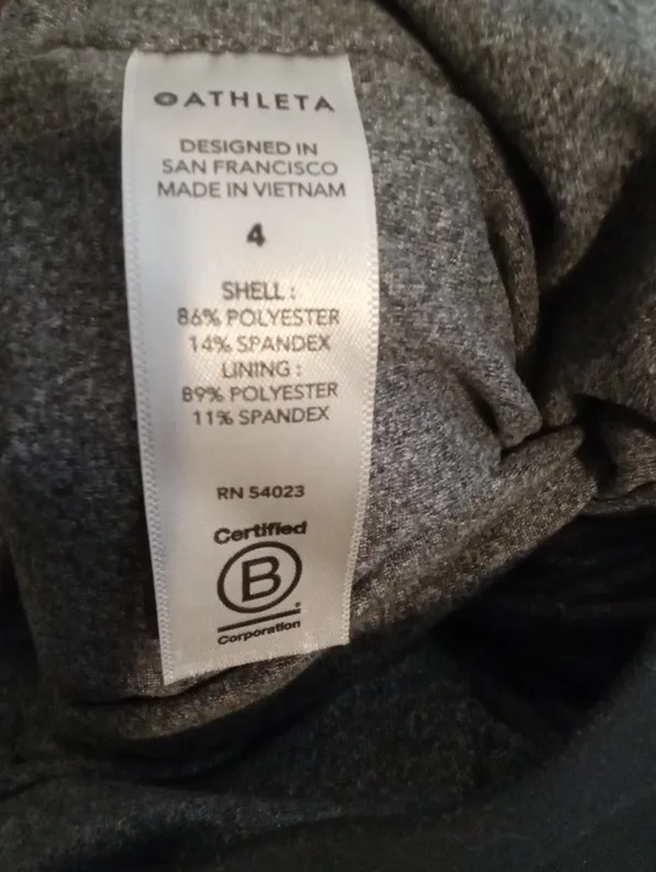 Athleta Attitude Lined Pant Womens Black Ruched Jogger Travel Gorpcore Size 4 - Image 8