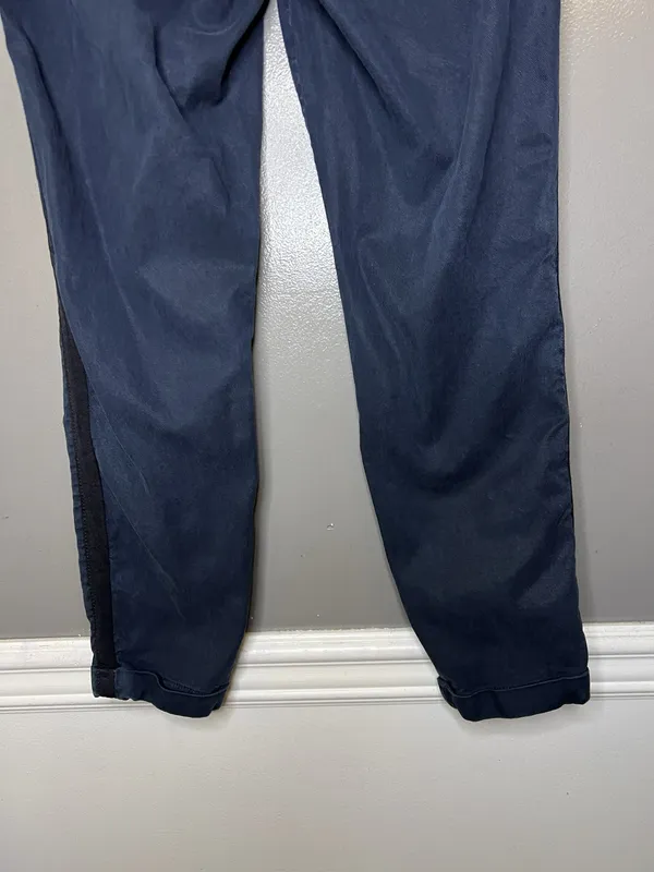 Paige Christy Pants Womens 27 Blue Jogger Elastic Drawstring Waist Stripe - Image 6