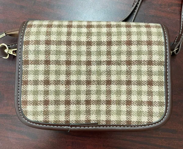 Cahres & Heka Fashion Gingham Patten Crossbody Purse - Image 9