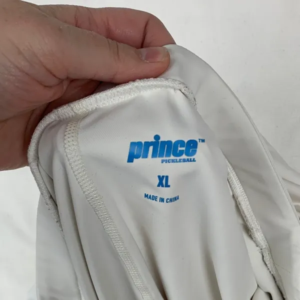 Prince Pickleball women's XL athletic Cream Pleated Skirt tennis white open back - Image 3