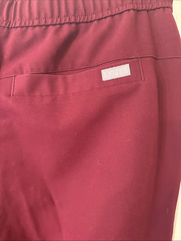 FIGS Technical Collection Joggers in Burgundy - Image 3
