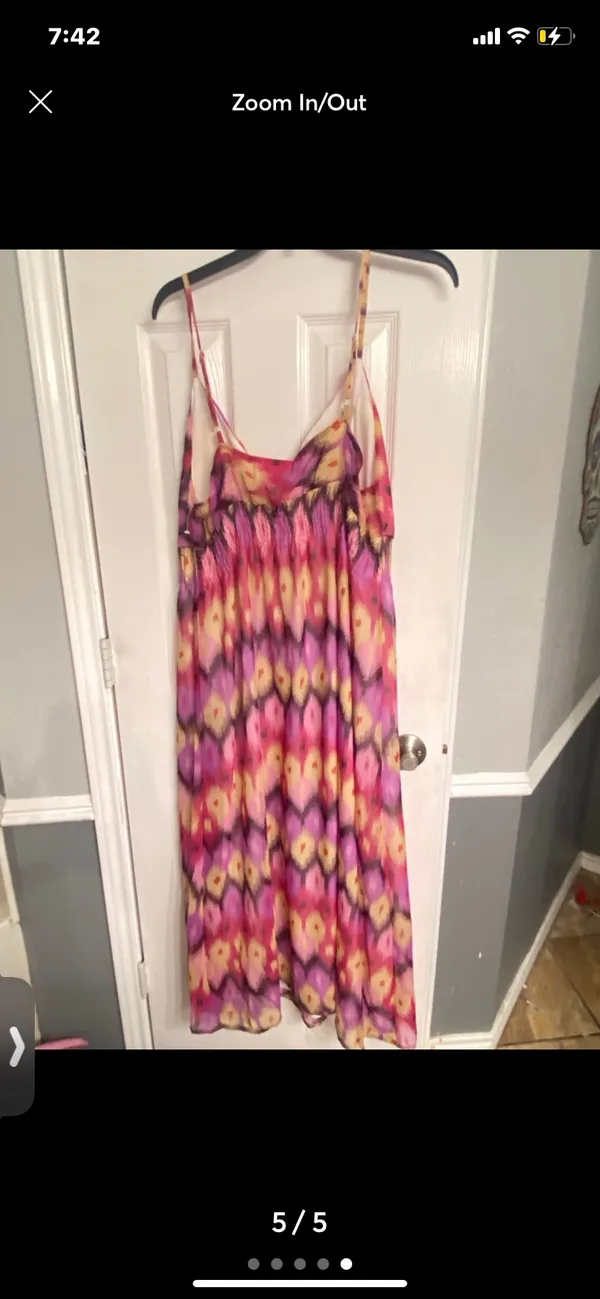 Pink maxi Summer dress Size XL - Image 4