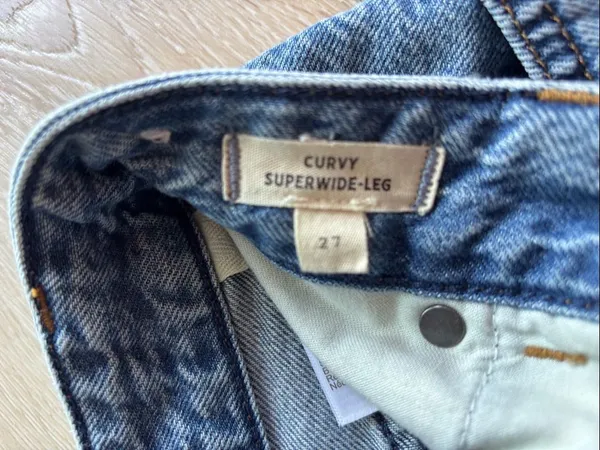 Madewell Light Blue Wide Leg Jeans - Image 2
