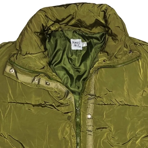 Princess Polly Harmonie Puffer Jacket‎ Womens 10 Oversized Olive Green EUC - Image 4