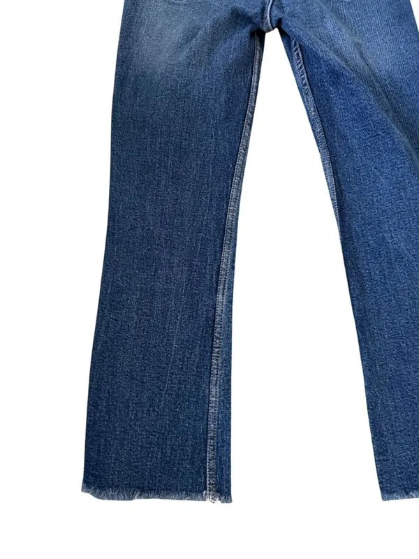 ZARA Medium Wash Straight Leg Jeans Size US 0 - Image 3