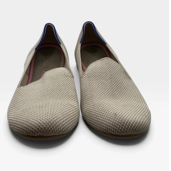 Rothys The Loafer Taupe Heather Knit Slip On Flats Shoes Womens 9 - Image 3