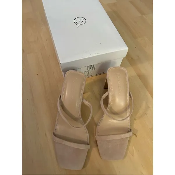 NEW The Drop Women's Avery Square Toe Two Strap High Heeled Sandal 6 - Image 8