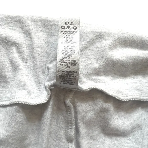 SKIMS Foldover Flare Pants Womens M Heather Gray Cotton Stretch Lounge Yoga - Image 4