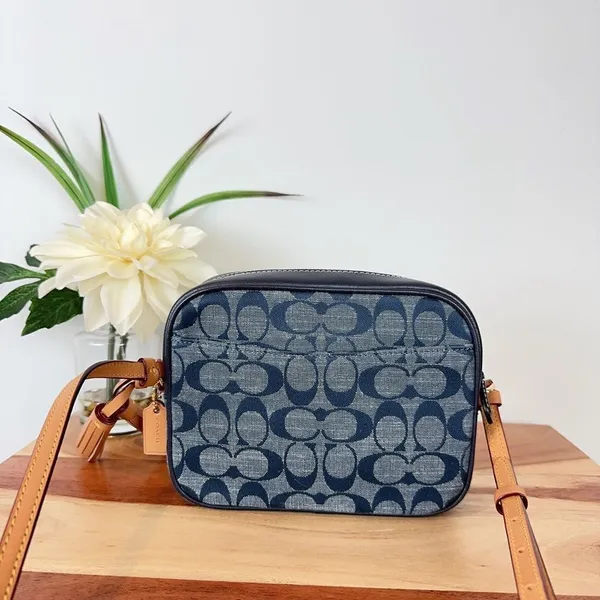 NWT Coach Mini Camera Bag In‎ Signature Chambray Denim color - Image 3