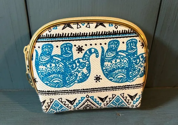 NWOT Made in Thailand Blue Elephant Coin Purse - Image 2