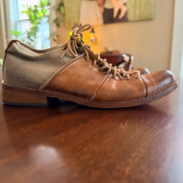 Vintage Timberland Boot Company Brown Lace Up Shoes 👞 Size 7 - Image 4