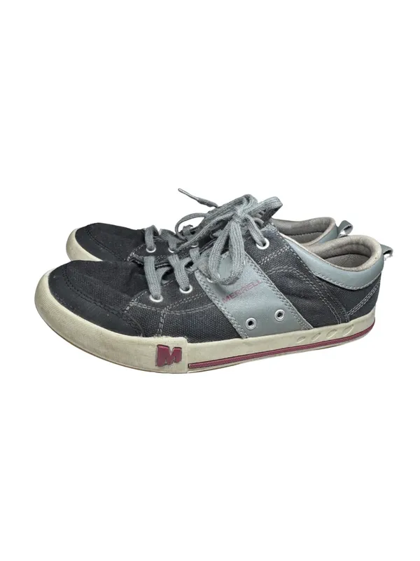 Merrell Rant Fashion low top Sneaker Black Gray Canvas Leather 8 casual gorpcore - Image 2